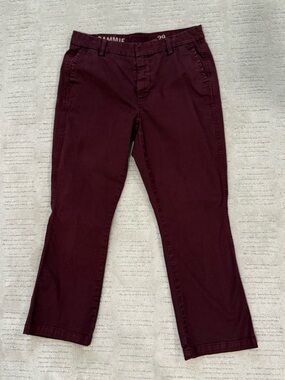 J. Crew Sammie  Burgundy Chino Pants